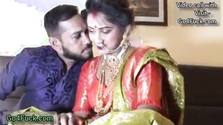 Newly Married Indian Bhabhi Ishmita Hardcore Honeymoon First night sex with Husband