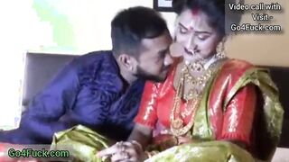 Newly Married Indian Bhabhi Ishmita Hardcore Honeymoon First night sex with Husband