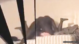 Black Aunt and Uncle shagging in guest room