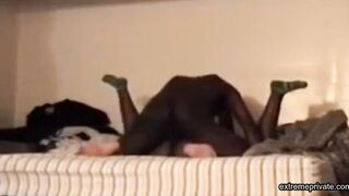 Black Aunt and Uncle shagging in guest room
