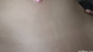 Fucking my Hot Sizzling Stepmom on couch in POV.