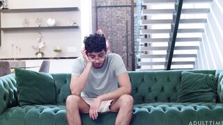 Stepson cum inside me and stop sex toy instead