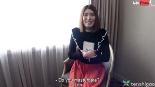 Amateur Miku Kanno from Tokyo comes to our hotel and gets nude for us