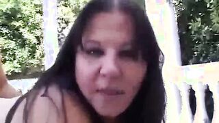 Krass fette BBW geaaffnet