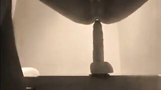 Twink Takes a Big Dildo Balls Deep