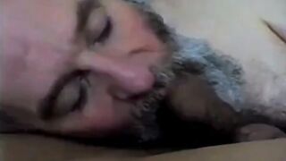 Bearded Daddy Sucks and Swallows