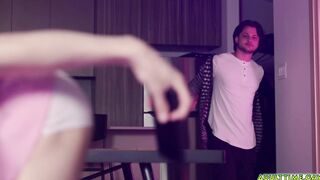 Daniel Tanner deepthroating boyfriends hard cock