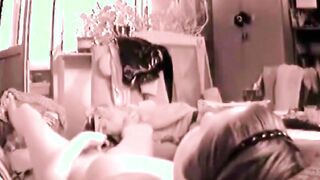 Hidden camera. Stepmom's masturbation break