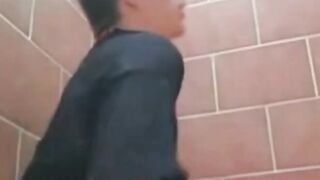 Twink Bareback Fun in the WC