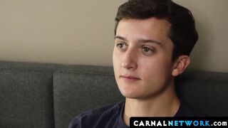 Jack Andrams's dad massaged his cock with his son's hole and loved how it wrapped aro