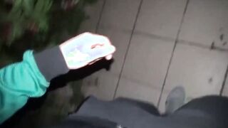 Deutsches öffentliches Dogging in einem Auto mit einem geilen Babe