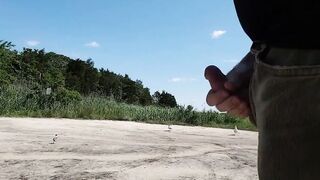 Public Boat Masturbation and Cum Shot