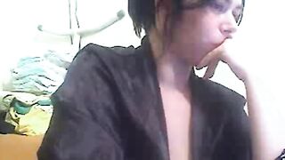 Pregnant Brunette's Webcam Show