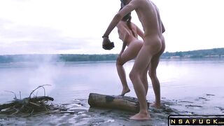 Fucked in the Rain Wet Hot Bitch Creampi