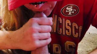 Blonde Big-Tits MILF's Super Bowl Surprise