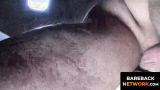 Mikey Knight's puckering crack patiently waits for any cocks to get inside in a fours