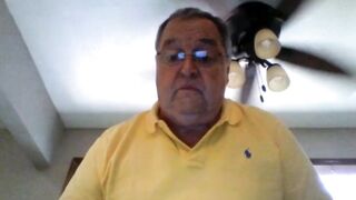 Grandpa Stroking on Webcam