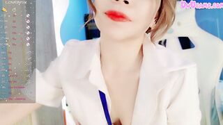A Sexy Asian Cam Girl Playing With Her Tight Pink Pussy