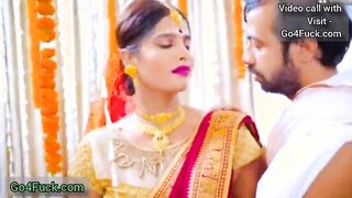 Indian New bride Bhabhi fucked by her ex-boyfriend in front of her husband Threesome