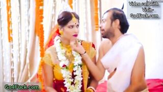 Indian New bride Bhabhi fucked by her ex-boyfriend in front of her husband Threesome