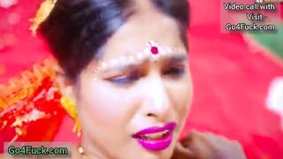 Indian New bride Bhabhi fucked by her ex-boyfriend in front of her husband Threesome