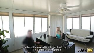 LOAN4K. Blue-eyed sexy is plowed on the desk because needs