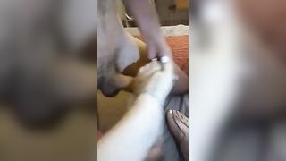 shoejob sandals cummed