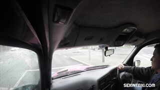 Slender ginger shows how to suck