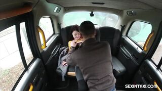 Slender ginger shows how to suck