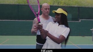 Tennis Goddess Ana Foxxx Takes Anal Lessons From Trainer