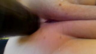 brought her butt to orgasm with a pvc cock