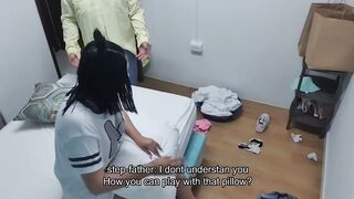 freaky barely legal busted masturbating with pillow