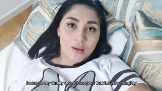 Freaky women is busted ride her pillow by her grandmother