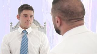 The handsome apprentice Dex Devall got fully aroused by the master's sexually attract
