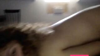 Cute Curly-Haired Amateur with Big Natural Tits Gets Pounded Hard
