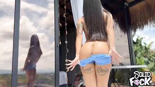 Stepsister Doing Public Yoga Naked