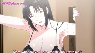 Horny Mom Lacting In Front of Stepson ▱ HENTAI Family Sex