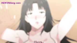 Horny Mom Lacting In Front of Stepson ▱ HENTAI Family Sex