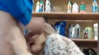 Russian Blonde Amateur Blowjob in Public