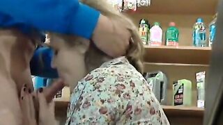 Russian Blonde Amateur Blowjob in Public