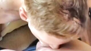 Muscle Daddy Gives Twink a Facial