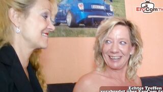 Mature German lovers tries first amateur porn casting FFM
