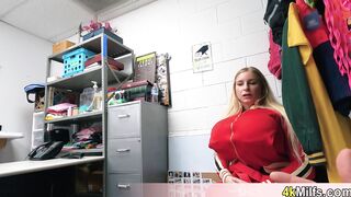 Busty PE teacher MILF is a cleptomaniac