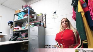 Busty PE teacher MILF is a cleptomaniac