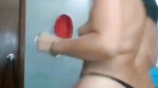 Romanian Arab With Big Tits Does a Striptease