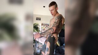 Autoblow Ultra- Hoss Kado is putting his big uncut cock in his automatic masturbator
