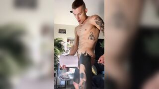 Autoblow Ultra- Hoss Kado is putting his big uncut cock in his automatic masturbator