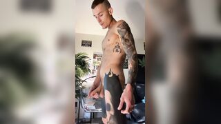 Autoblow Ultra- Hoss Kado is putting his big uncut cock in his automatic masturbator