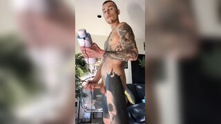 Autoblow Ultra- Hoss Kado is putting his big uncut cock in his automatic masturbator