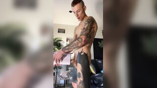 Autoblow Ultra- Hoss Kado is putting his big uncut cock in his automatic masturbator